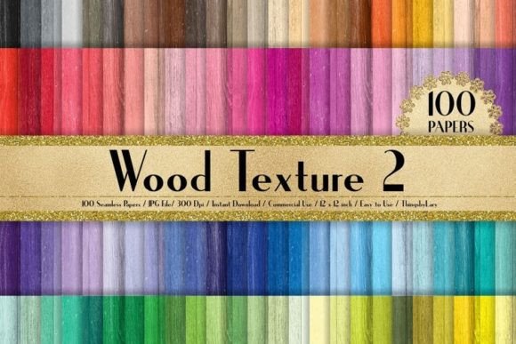 Download 100 Seamless Wood Texture Digital Papers - Seamless wood Collection