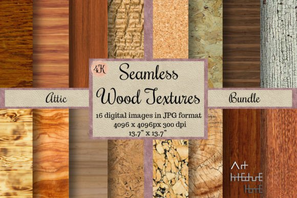 Download Seamless Wood Textures, Attic Bundle 4K - Seamless wood Collection