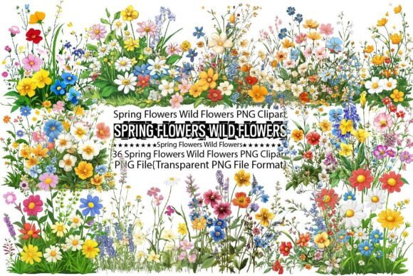 Download Spring Flowers Wild Flowers Sublimation - Spring flowers Collection
