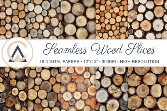 Download Seamless Wood Slices Texture Backgrounds - Seamless wood Collection